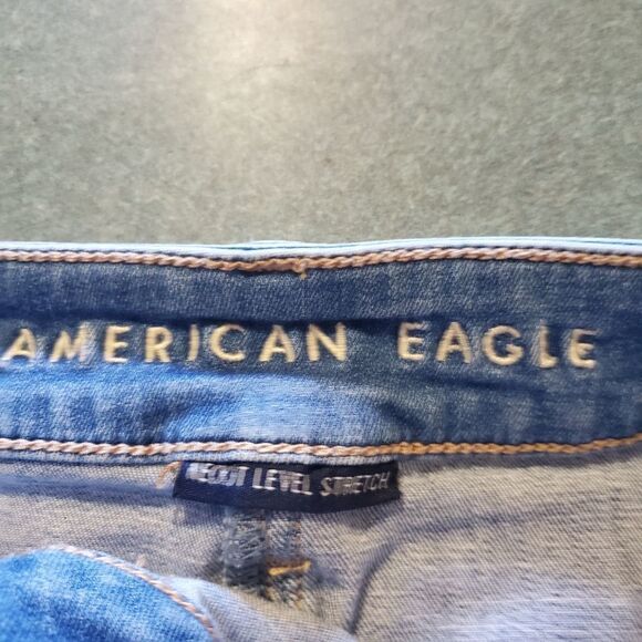 American Eagle  Next level stretch High Rise Mini Skirt sz 2 - Picture 5 of 6